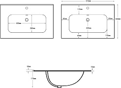 Aquanet Мебельная раковина Flat 60 812-60 – фотография-2